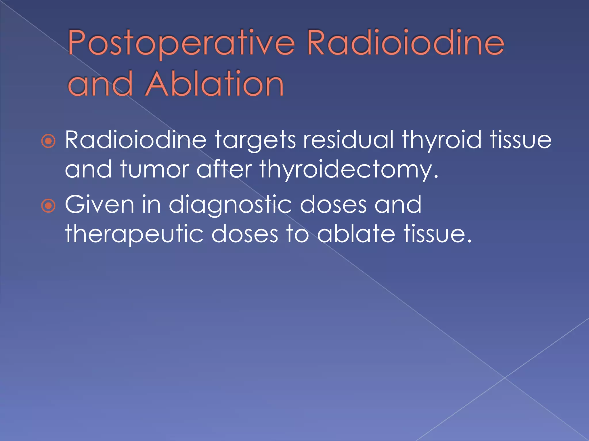 University of Chicago systemAn easy An easy- to-remember staging system for papillary carcinoma Class I— disease limited to the thyroid glandClass II— lymph node involvementClass III— extrathyroidal invasionClass IV — distant metastases