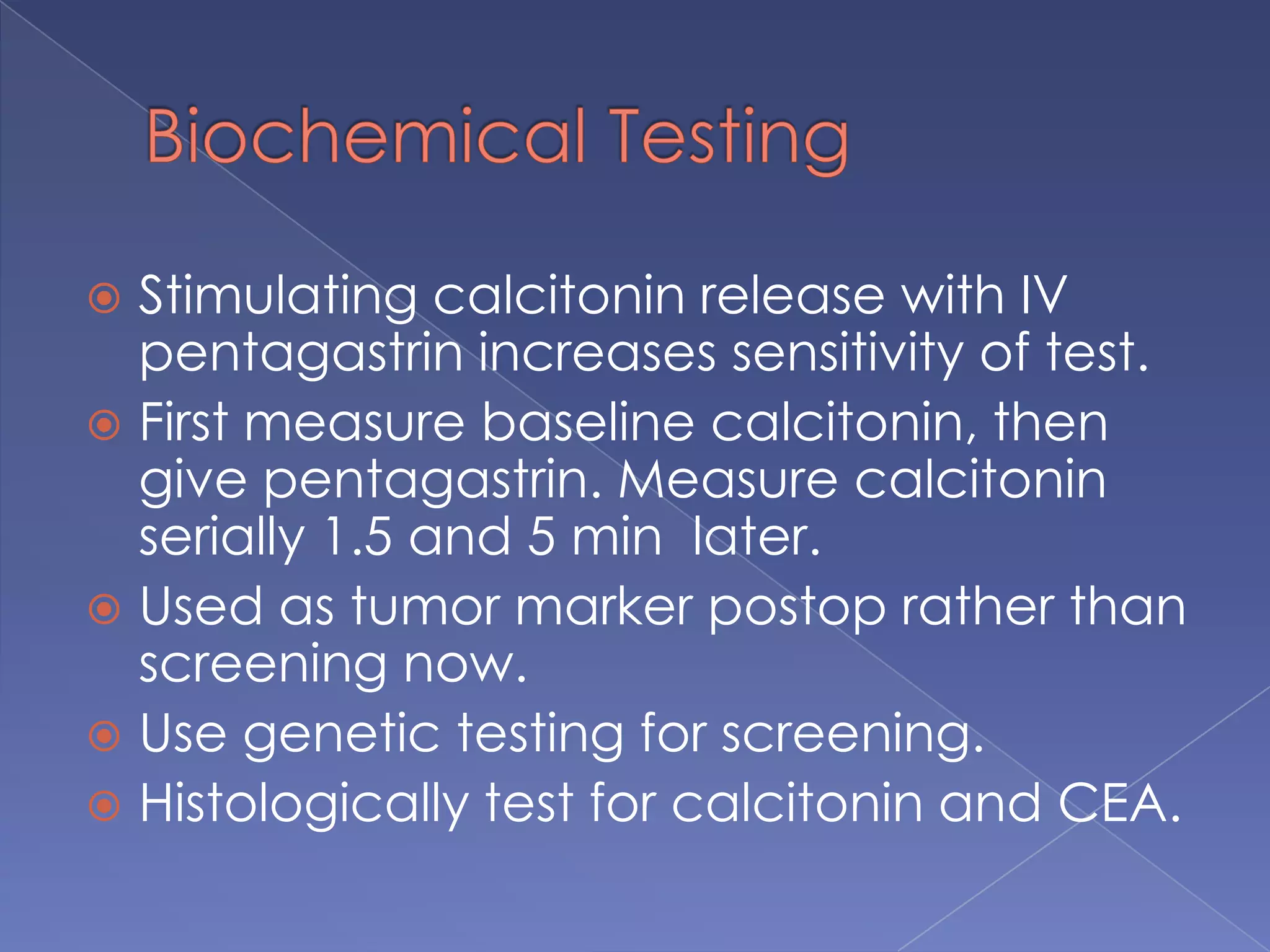 Follicular CarcinomaSecond most common (10%)Iodine deficient areas3 times more in womenPresent more advanced in stage than papillaryLate 40’sAlso TSH sensitive, takes up iodine, produces thryroglobulin.