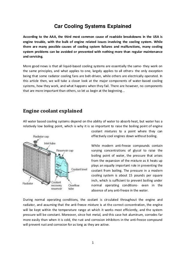Car Cooling Systems Explained
