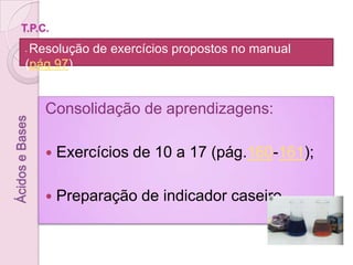 Importância do pH no dia-a-dialago saudável 5 < pH < 9pH >10 morrempH < 5lago acidificado 