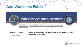 And Warns the Public
 