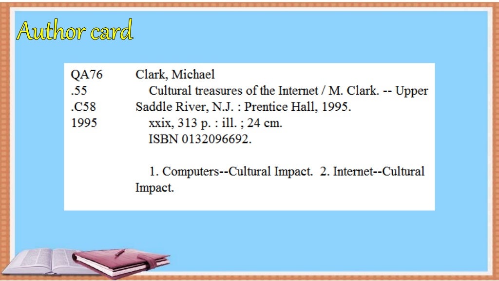 Card Catalog Grade 7