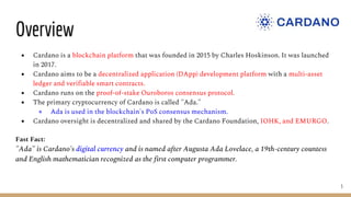 Cardano-The Third Generation Blockchain Technology.pptx