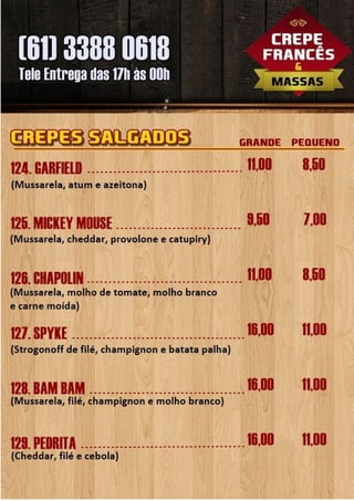 Cardapio