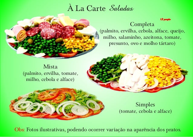 Cardapio A La Carte 01 Saladas