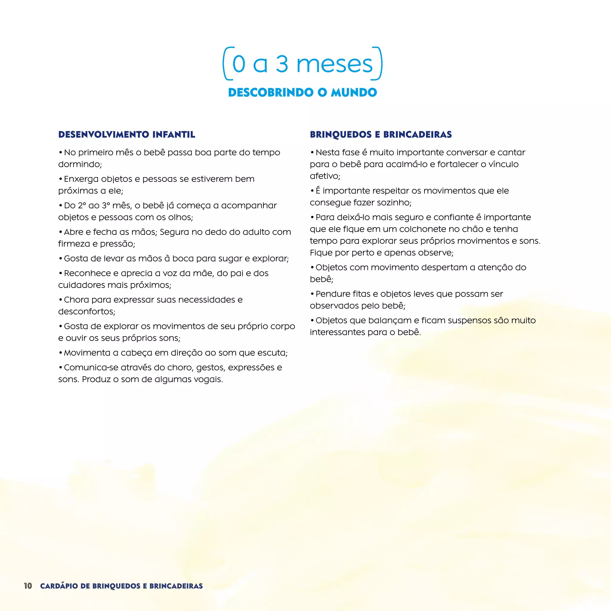 Cardápio de Brinquedos e Brincadeiras | PDF