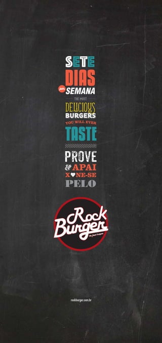 Cardápio Rock Burger