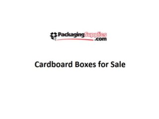 Cardboard Boxes for Sale