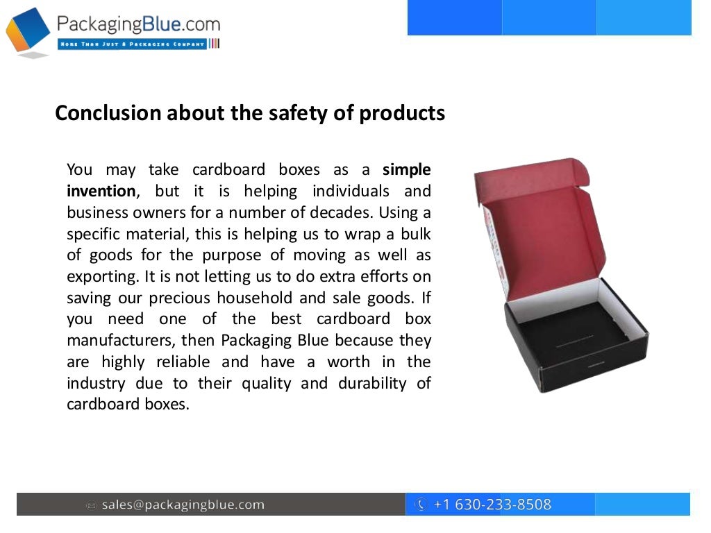 How we can provide safety of our products?