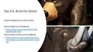 Cardboard figure modeling project