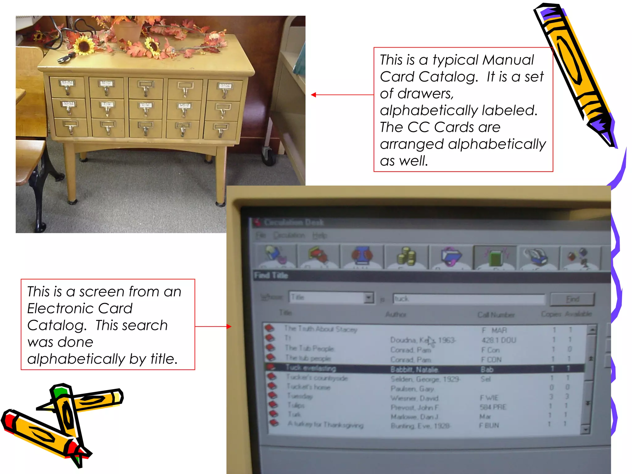 Card catalog (library) PPT