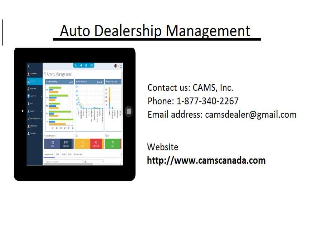 Car dealer management software