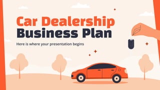 Here is where your presentation begins
Car Dealership
Business Plan
 