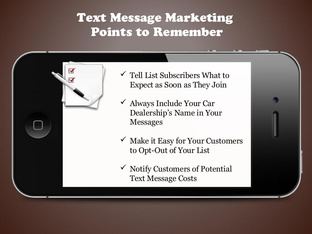 Text Message Marketing For Car Dealerships
