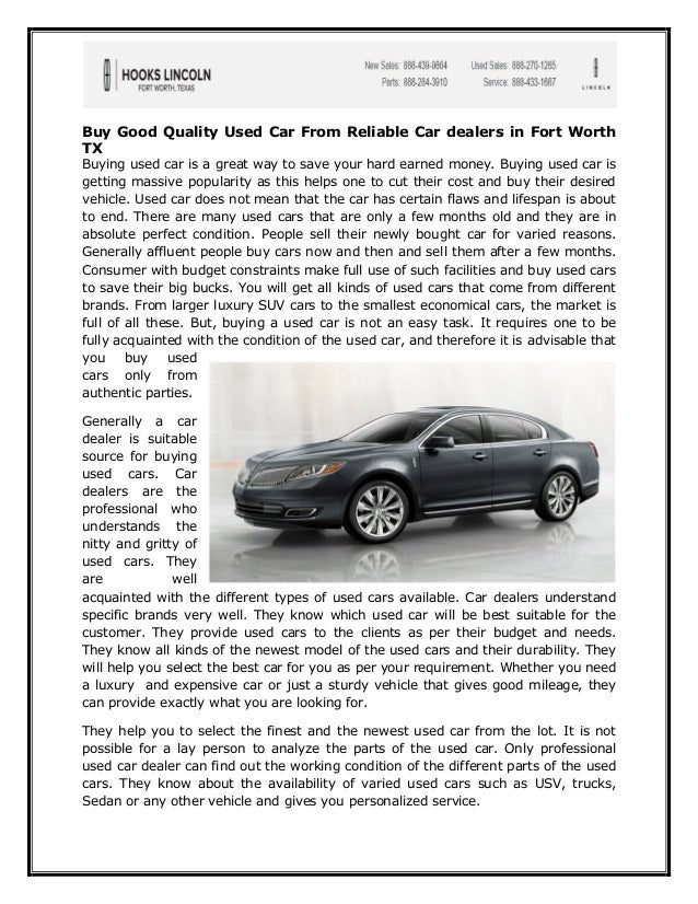 Car dealers in fort worth tx
