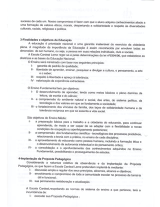 Plano Gestão EE Cardeal Leme