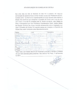 Plano Gestão EE Cardeal Leme