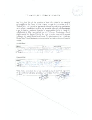 Plano Gestão EE Cardeal Leme