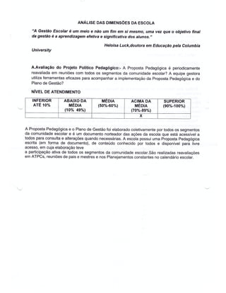 Plano Gestão EE Cardeal Leme