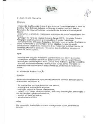 Plano Gestão EE Cardeal Leme