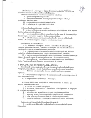 Plano Gestão EE Cardeal Leme