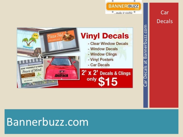 Car Decals fulfills Advertising and Personalization requirement for