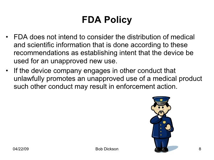 FDA Guidance on the Distribution fo Reprints