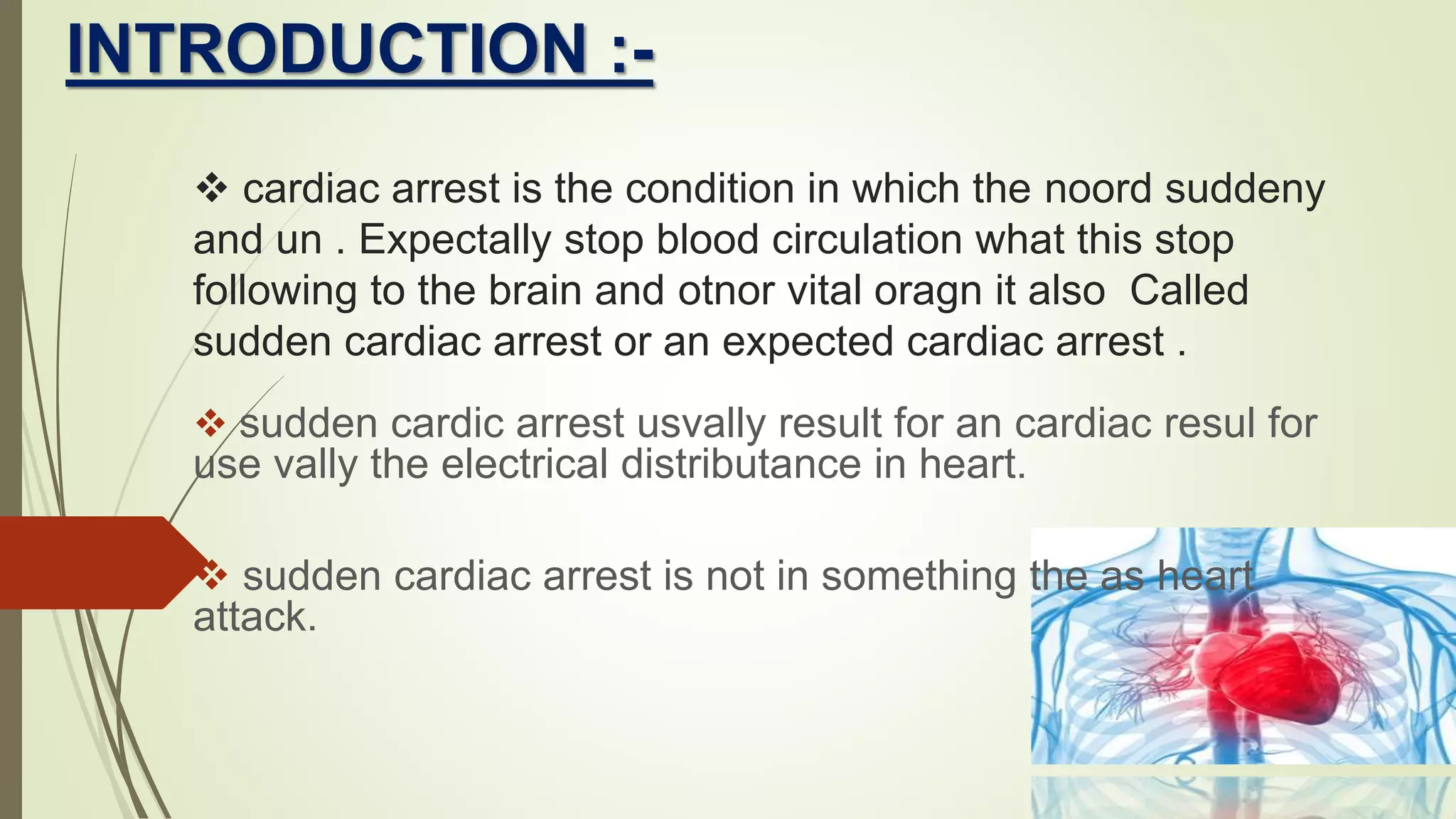 Cardiac arrest | PPTX