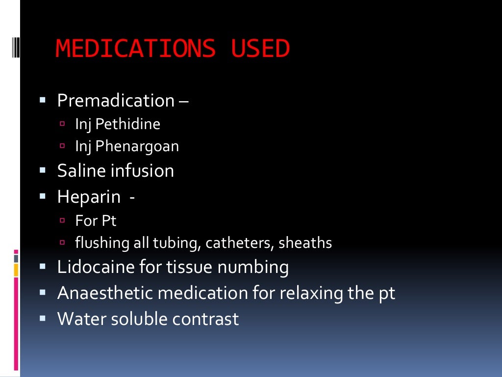 Cardiac catheterization at a glance (including instruments, view, dye)