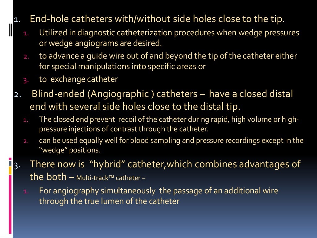 Cardiac catheterization at a glance (including instruments, view, dye)