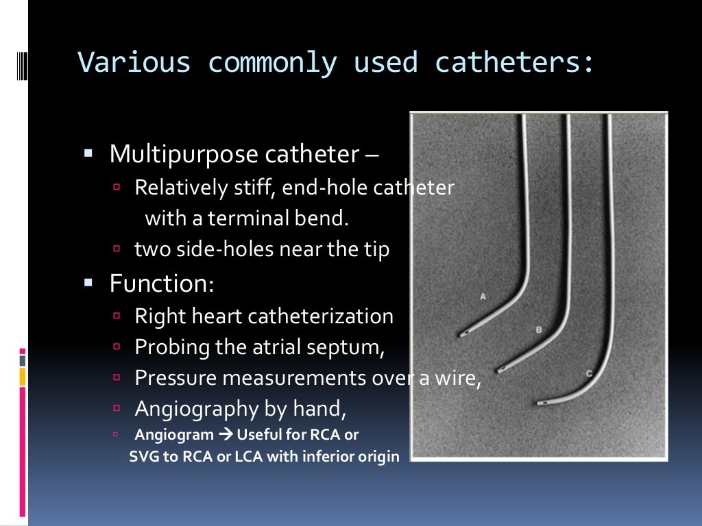 Cardiac catheterization at a glance (including instruments, view, dye)