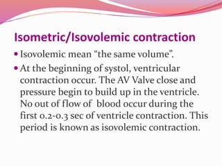 Isometric Volume Cardiac cycle topic SlideShare | PPTX
