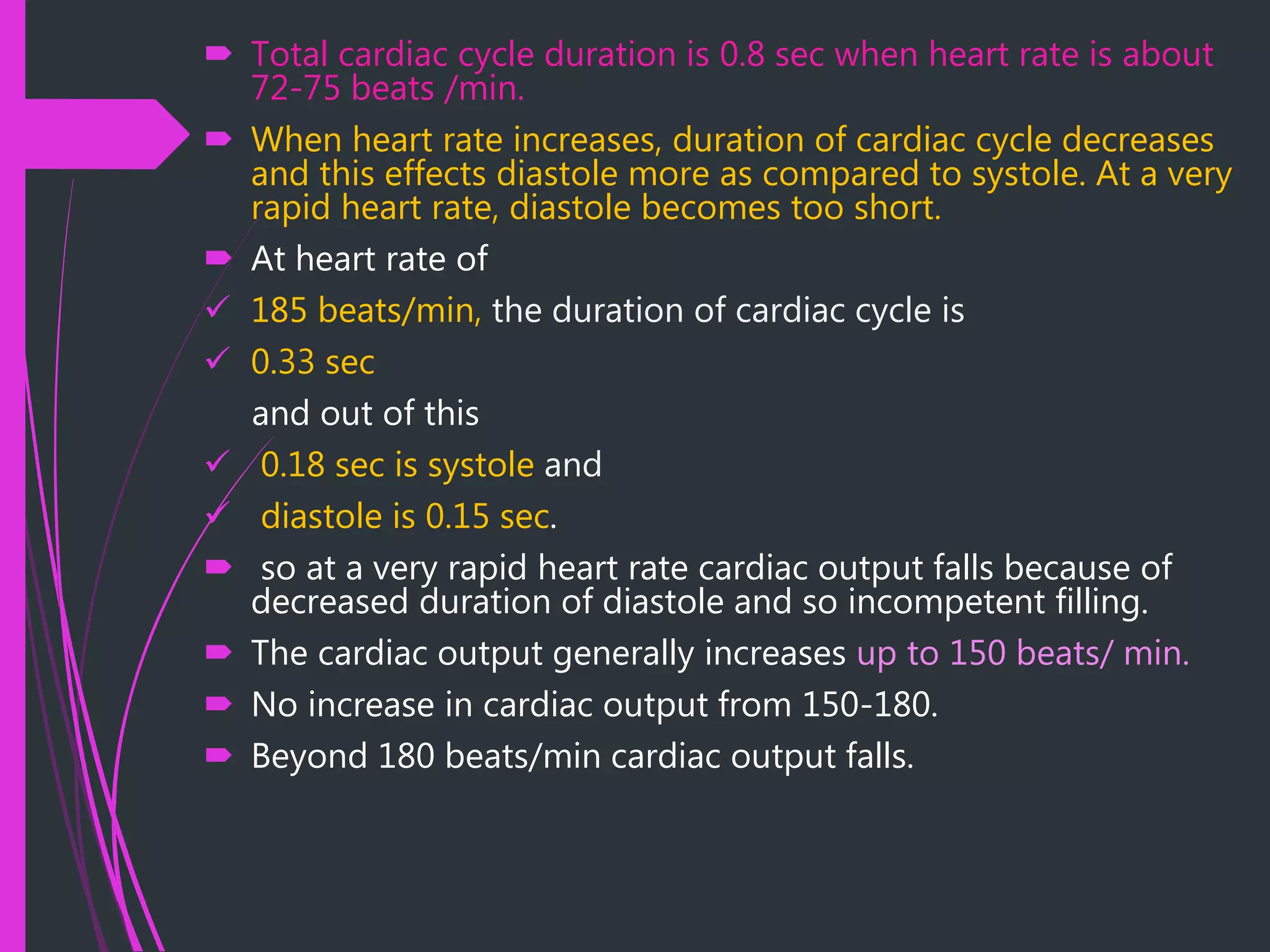 Cardiac cycle (The Guyton and Hall physiology) | PPTX