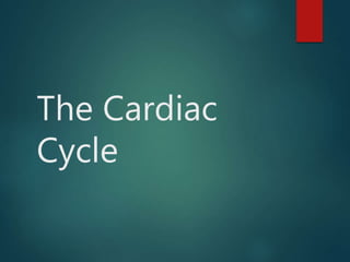 The Cardiac
Cycle
 