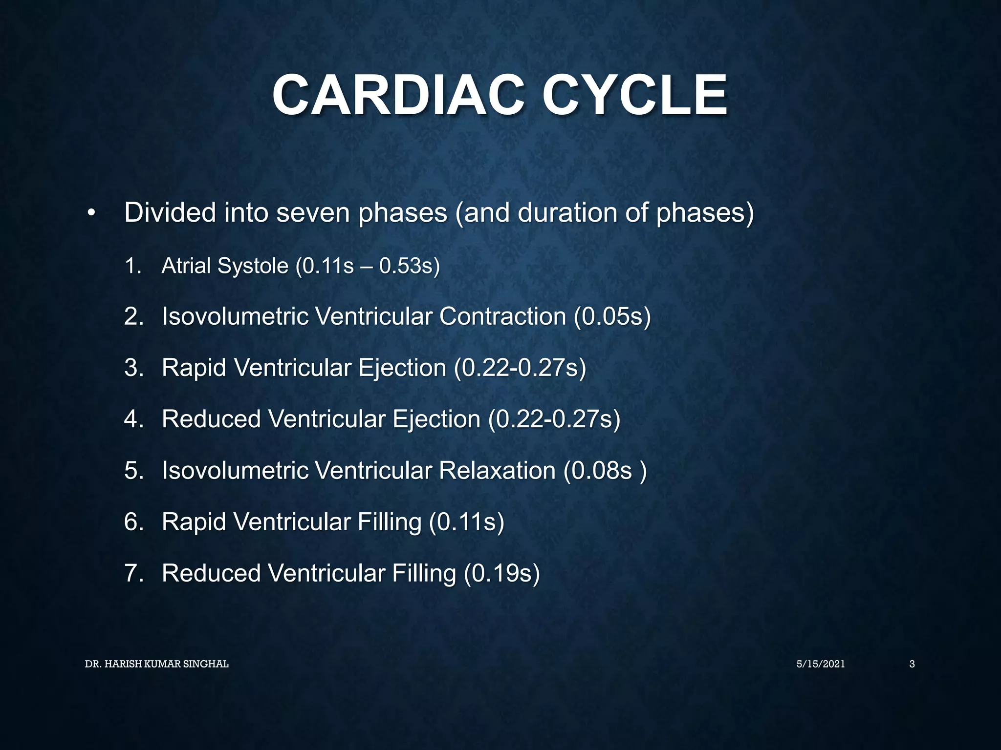 5 Phases Of Cardiac Cycle
