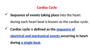 physiological event during cardiac cycle | PPTX