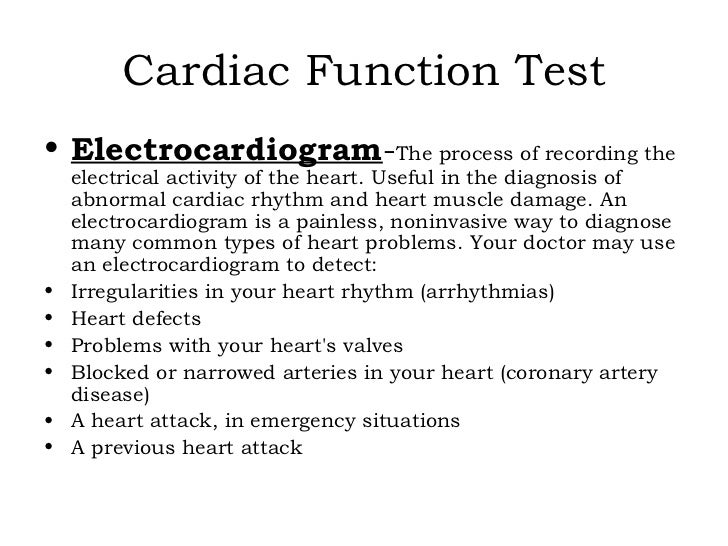 Cardiac diagnostic procedures