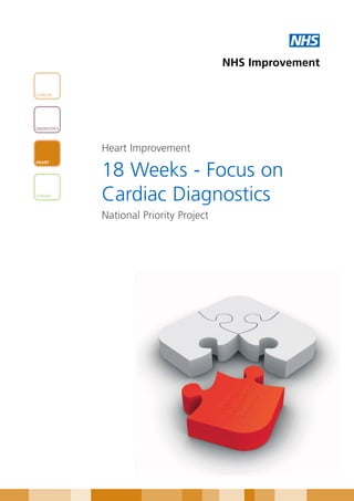 NHS
                                          NHS Improvement

CANCER




DIAGNOSTICS




              Heart Improvement
HEART


              18 Weeks - Focus on
STROKE
              Cardiac Diagnostics
              National Priority Project
 