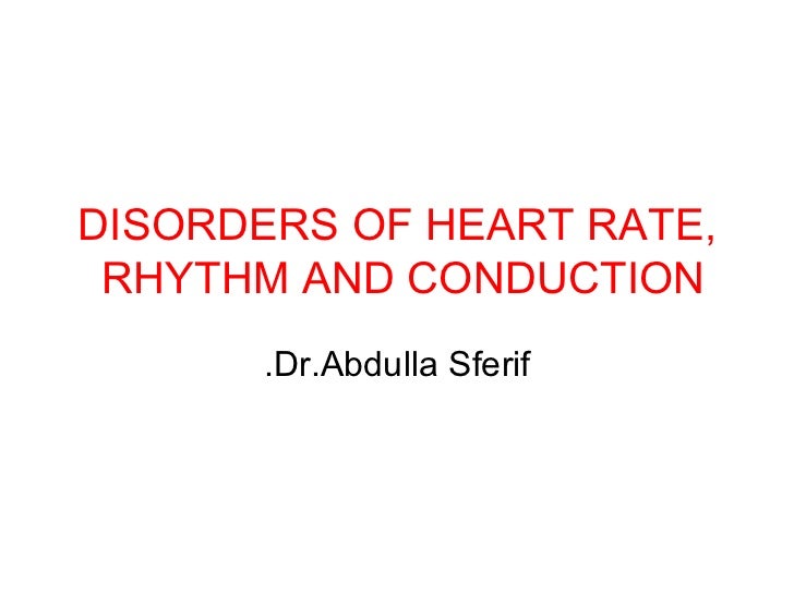Cardiac Dysrhythmias