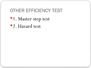 Master Step Test Comprehensive Guide to Cardiac Efficiency and Exercise Tolerance ...