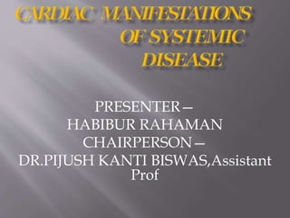PRESENTER—
HABIBUR RAHAMAN
CHAIRPERSON—
DR.PIJUSH KANTI BISWAS,Assistant
Prof
 