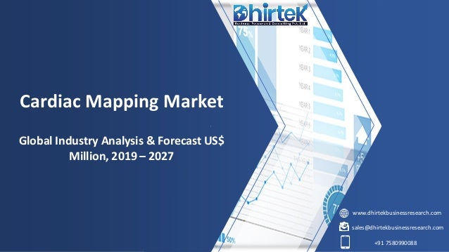 www.dhirtekbusinessresearch.com
sales@dhirtekbusinessresearch.com
+91 7580990088
Cardiac Mapping Market
Global Industry Analysis & Forecast US$
Million, 2019 – 2027
 