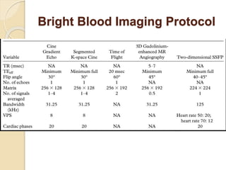 Bright Blood Imaging Protocol
 