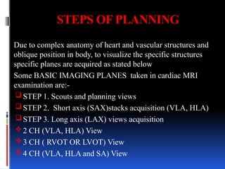 CARDIAC MRI PLANNING AND SEQUENCES .pptx
