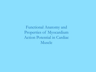 Cardiac muscle (The Guyton and Hall Physiology) | PPTX