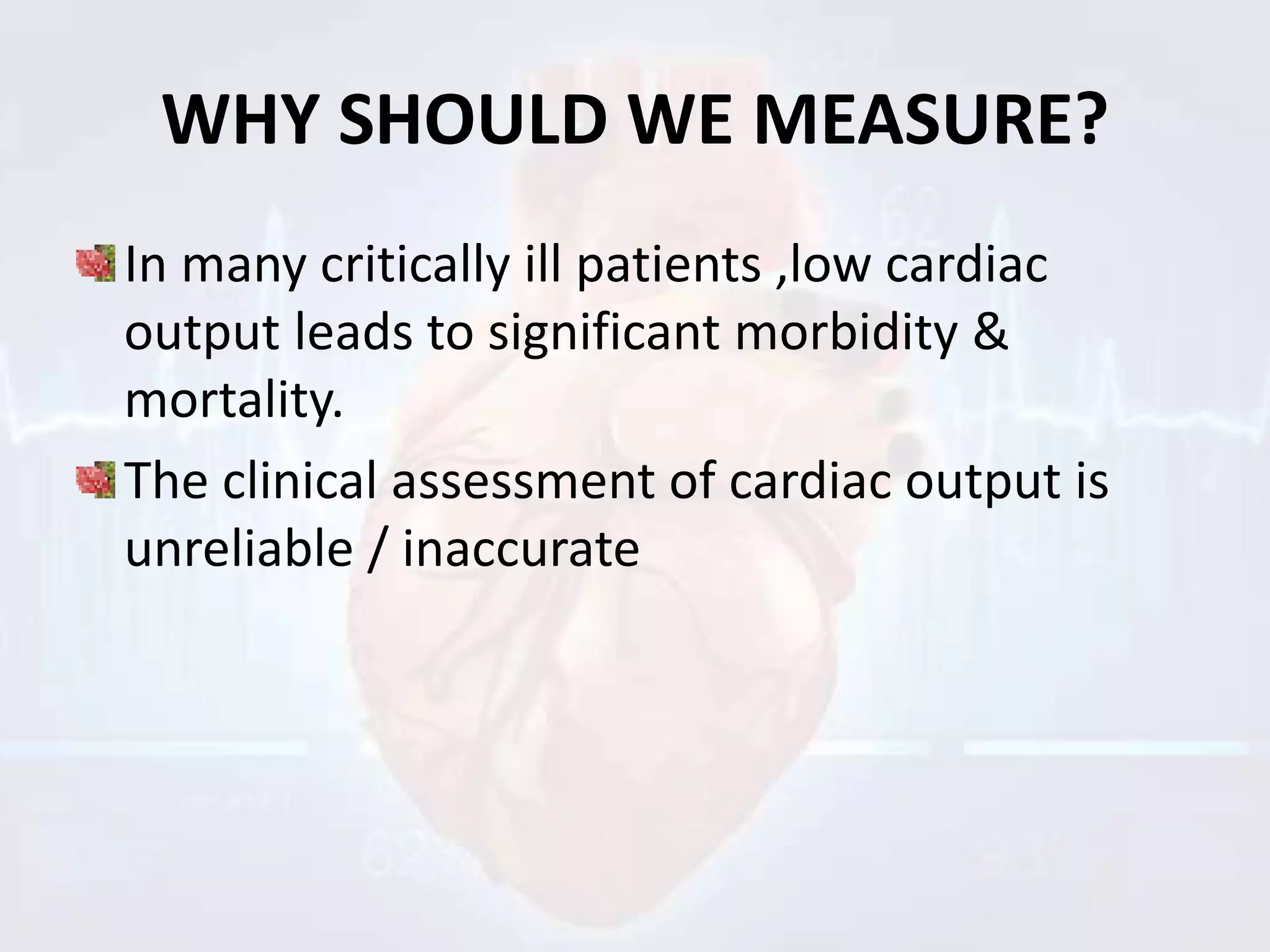 Measurement of cardiac output ppt