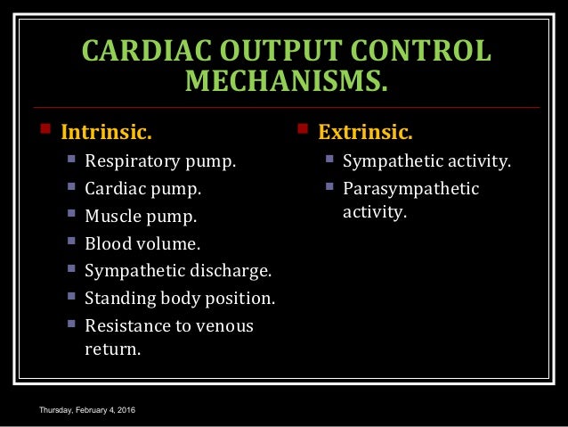 Cardiac output 2