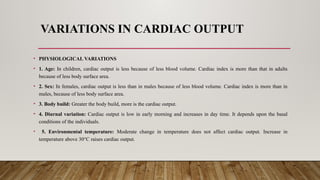Cardiac output and Heart Rate.pptxnnnnnnn | PPTX