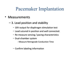Sensing Pacemaker Testing Cardiac pace makerspart 1 | PPT