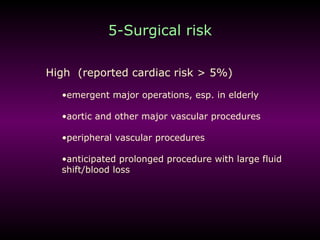 Cardiac patient for non cardiac surgery | PPT